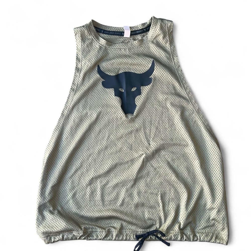 Under Armour Project Rock Brahma Bull Mesh Tank – Size M